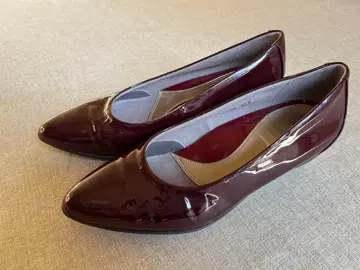 fitfit 핏핏 와인 레드 에나멜 포인트 웨지