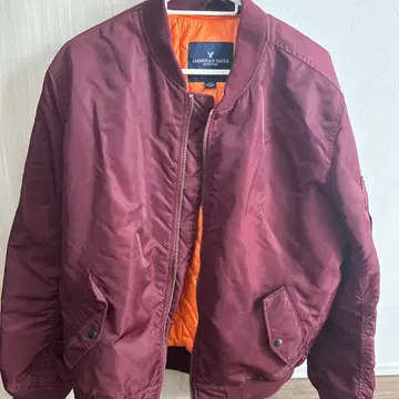 아메리칸 이글 버건디 MA-1 자켓