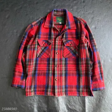 US 구제 의류 80s vintage CPO 자켓 레드 체크