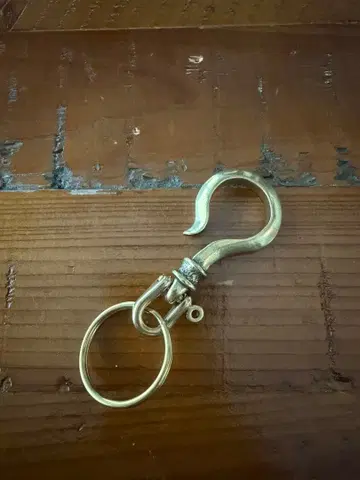 미사용 새상품 놋쇠 키링