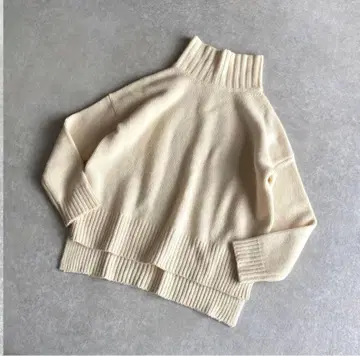 스태닝 루어 하이넥 터틀 니트 화이트 S