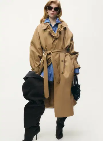 H&M 글렌 마틴스 즉시 완판 트렌치코트 레어 L 사이즈