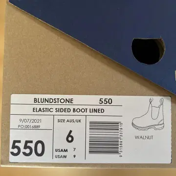 BLUNDSTONE 550 엘라스틱 사이드 부츠 6 AUS/UK