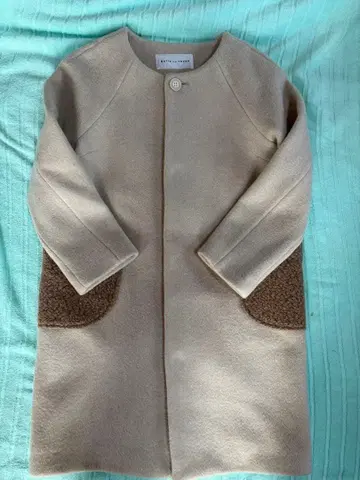 bulle de savon 베이지 롱 코트