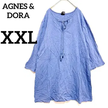 AGNES & DORA 여성용 블루 튜닉 [XXL] 빅 사이즈