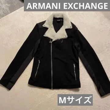 아르마니 익스체인지 무스탕 자켓 블랙 M 남성용