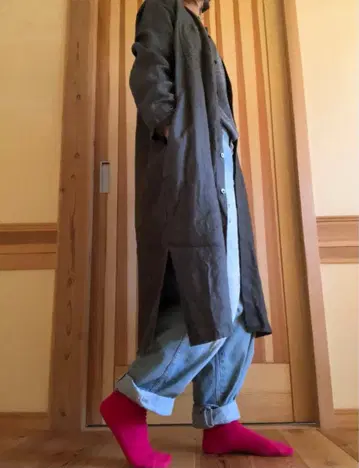 arte povera 노카라 셔츠 원피스