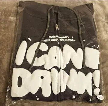 [ 미사용 새상품 ] M!LK 캔드리 귀여움 폭발 지퍼 후드티 L 사이즈