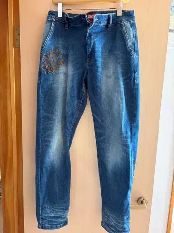 GOTCHA 자수 장식 블루 데님 XL