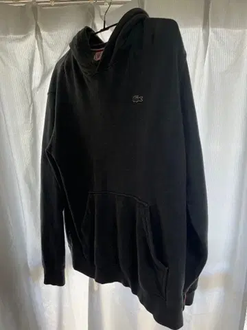 LACOSTE LIVE 블랙 후드티 라코스테
