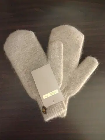 라이트 브라운 캐시미어 미튼 장갑