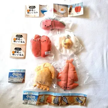 [ 새상품 미개봉품 ] 닛코리노 아침 식사 봉제 인형 생선 봉제 인형