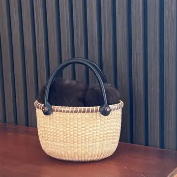 낸터킷 바스켓 오벌 오픈 바스켓 월넛