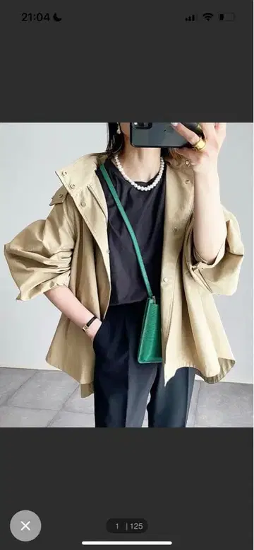 새상품급 Emma Tayler 3WAY 플레어 마운틴 후드티