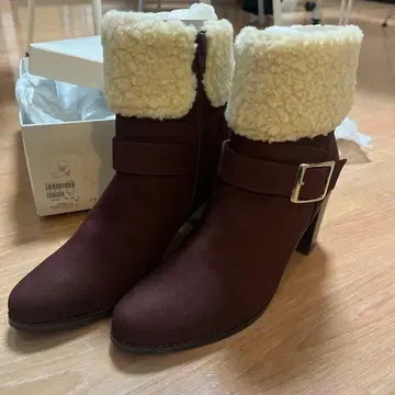 부츠 소가죽 보르도