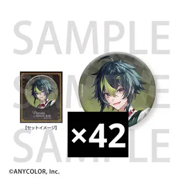 애니메이트 카페 니지산지 HEROIC BAR 캔뱃지 이나미 라이 42개