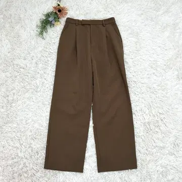 어반 리서치 도어스 더블 크로스 트라우저 테이퍼드 턱 브라운