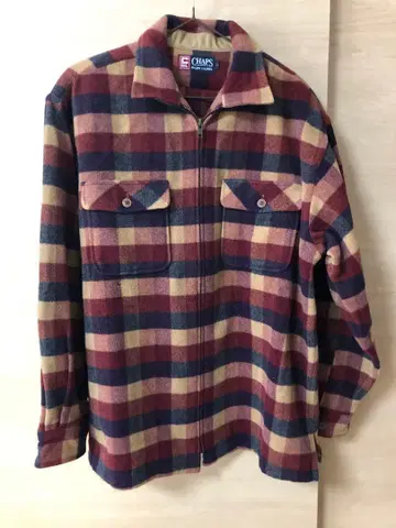 랄프 로렌 CHAPS 지퍼 셔츠 플란넬 셔츠 사이즈 L