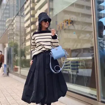 로지몬스터 22000엔 벌룬 스커트 블랙 M