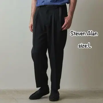 Steven Alan TW BOIL 2 플리츠 MORE 테이퍼드 팬츠