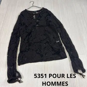 5351 POUR LES HOMMES 페어리 그런지 시어 롱 T