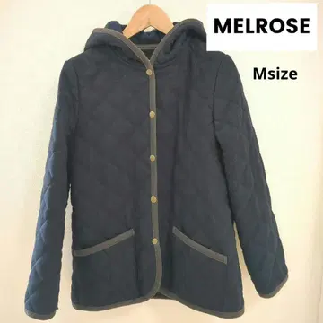 MELROSE 멜로즈 아우터 네이비 자켓 퀼팅 코트