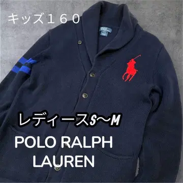 랄프 로렌 니트 가디건 L (160) 새상품급 빅 포니