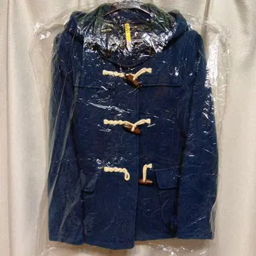 MARINE&WORK par ici 울 후드 더플 코트 네이비