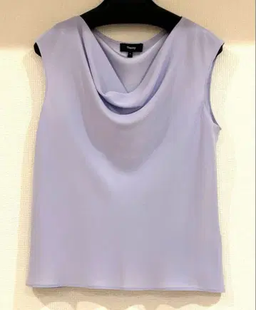 띠어리 POWDER CREPE SS COWL TOP