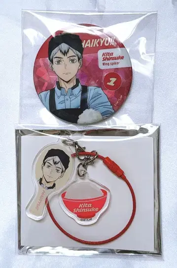 오오토야 하이큐!! 키타 신스케 아크릴 참, 캔뱃지
