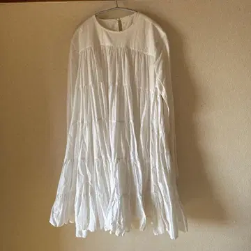 마레트 긴팔 티어드 원피스