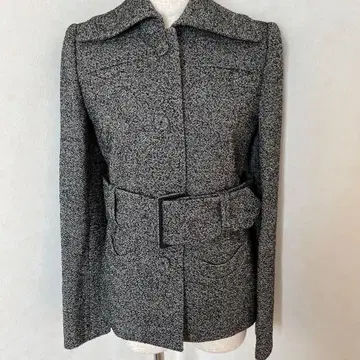 CARVEN 칼벤 트위드 벨트 포함 자켓 36 사이즈 S~M