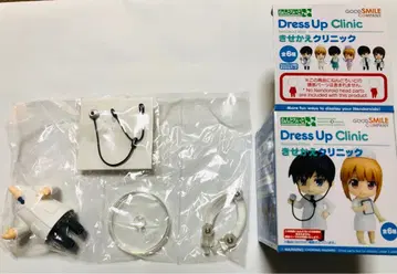 넨도로이드모아 옷 갈아입히기 클리닉 남아용 흰 옷 청진기