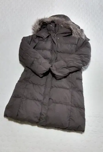 유니클로 다운 자켓 코트 후드 부착 코트 스타디움 코트