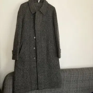 NEW YORKER 그레이 계열 헤링본 스텐카라 코트