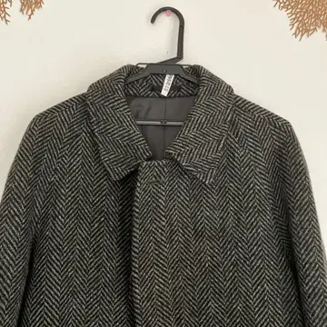 NEW YORKER 그레이 계열 헤링본 스텐카라 코트