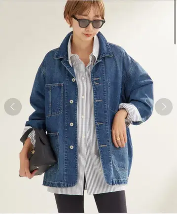 plage 커버올 데님 자켓