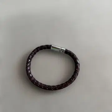 폴 스미스 다크 브라운 가죽 팔찌