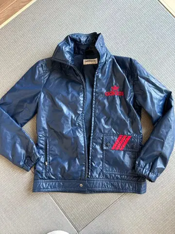 아디다스 나일론 자켓 빈티지 캐주얼 네이비 컬러