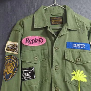 Replay 밀리터리 자켓