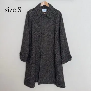 remer 루즈 울 블렌드 스텐카라 코트 S 사이즈 다크 브라운