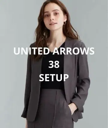 UNITED ARROWS 팬츠 수트 상하의 사이즈 38 다크 그레이
