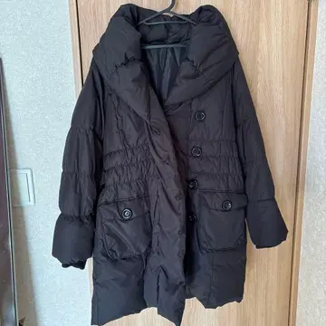 블랙 다운 자켓 L 사이즈