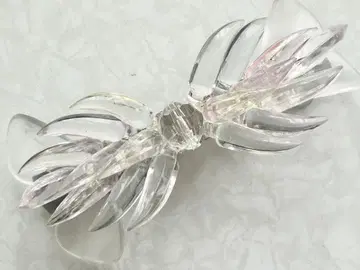 골동품 당시물 클리어 투명 꽃 Flower 레트로 vintage 머리핀