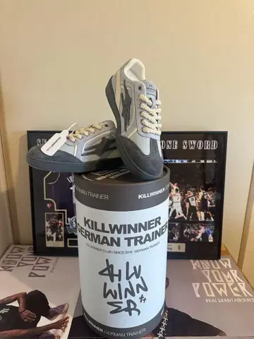KILLWINNER 저먼 트레이너 로우컷 블루 그레이