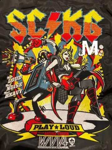 미사용 새상품 근육맨 스카잔 M 사이즈 리버서블 스테카세킹