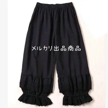 미사용 속바지 레이스 팬츠 블랙 이중 프릴 F 사이즈 / sm2