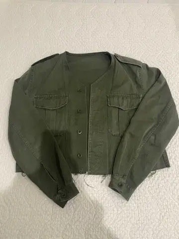 올리브 밀리터리 자켓