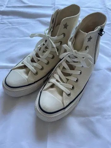 화이트 하이컷 스니커즈 컨버스 25cm 올스타