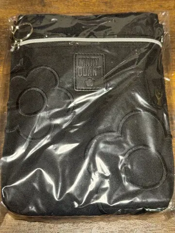 마리퀀트 숄더 파우치 (대) 데이지 자수 블랙